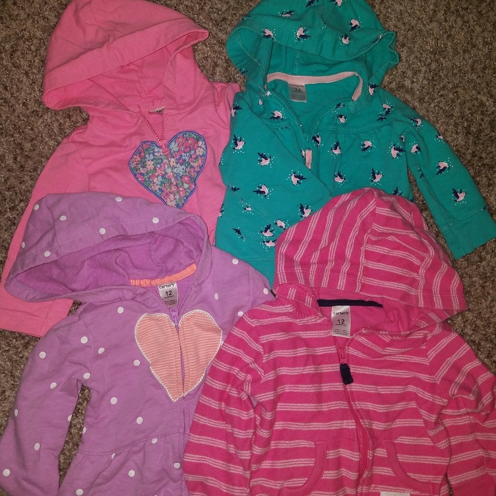 12m Carter's Hooded Sweatshirt